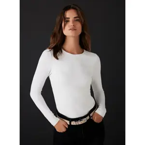 Mint Velvet White Long Sleeve Layering Top